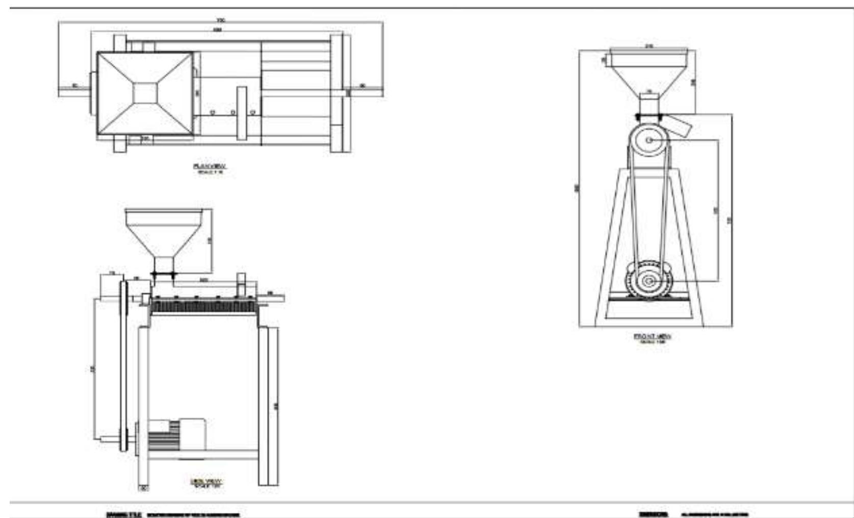 (PDF) Design and fabrication of a motorized rice hulling machine