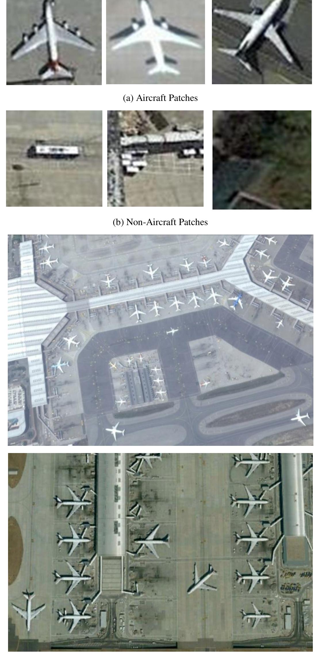 Scene Mapping Using Aircraft System (c) satellite images (airport scenes) figure 2. examples