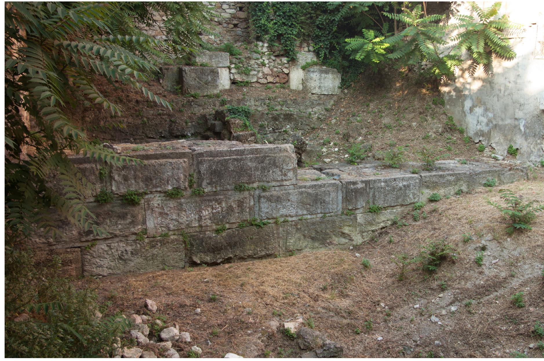 Fig. 2. The remains of the foundations of the ‘Pantheion’ on 78 Adrianou str.
