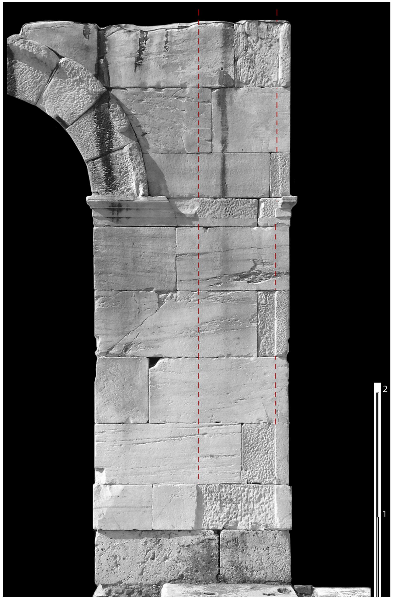 Etk. 13. To amtotUTtWHa TNs Tapaotdsac otov LOTAHEVO TolXo Tou Tetpakoyxou (Ann A. Toatoapwvn
Kat ettefepyaoia X. KaveAAortovAos)
