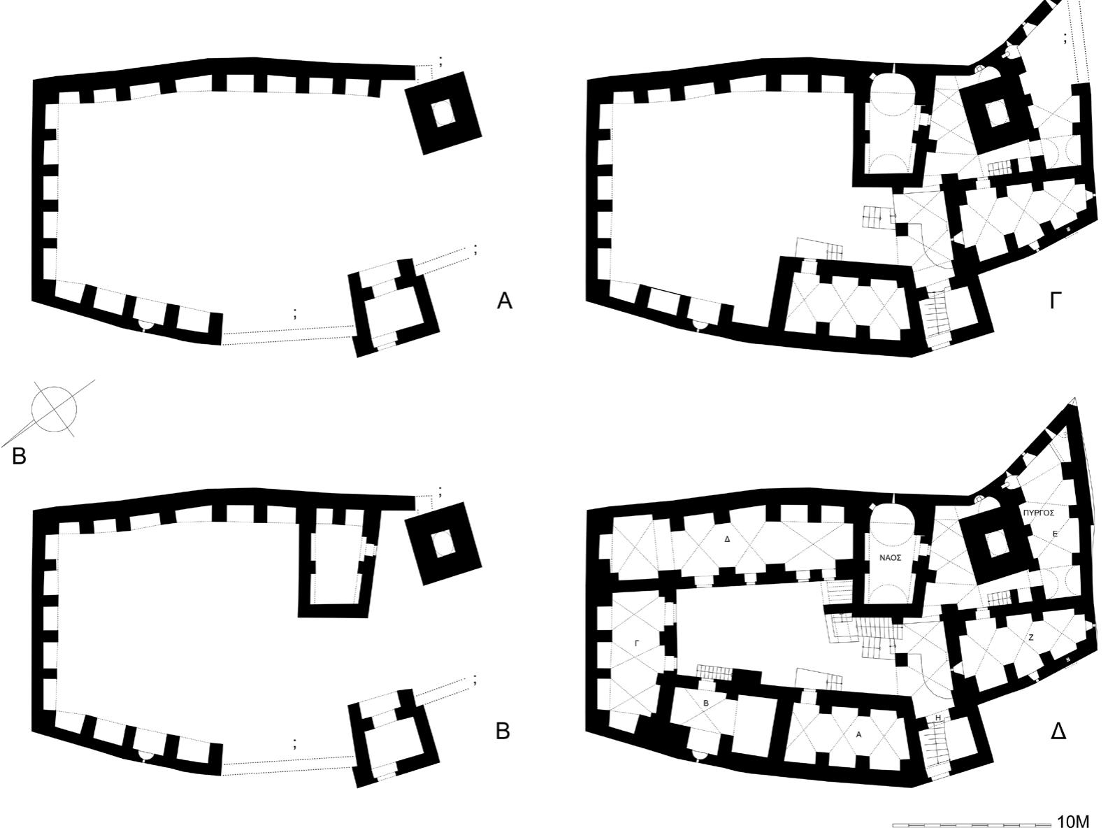 Etk. 28. Kdotpo Batikwv. KatowWn twv tooyeiwy o€ avattapdotaon otic KUpLEs OLKOSOULKES Pdoetc: A. II, B. II, F. IV, A. VI
 Etk. 27. Kdotpo Batikwv. O SutLKdc toixos tou ktnptou B (2010).
