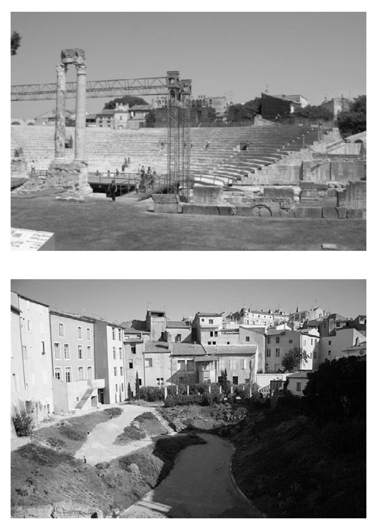 Forum Julii theatre and Baeterrae amphitheatre. 