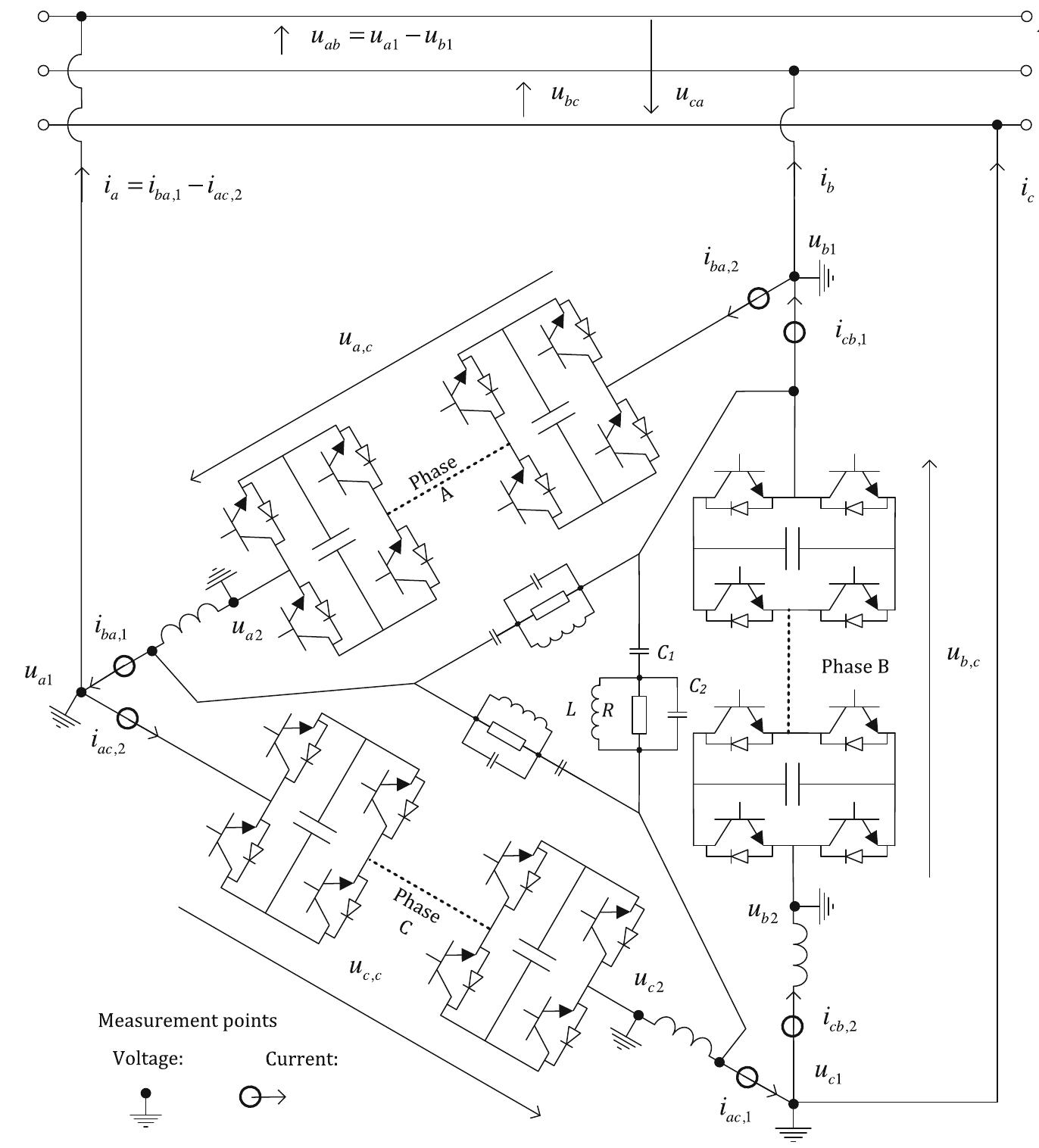 4 simplified three-phase diagram of the statcom and