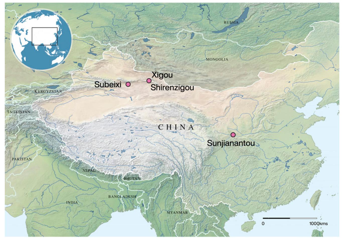 Fig. 1. Map showing the location of major archaeological sites mentioned in this study. 
