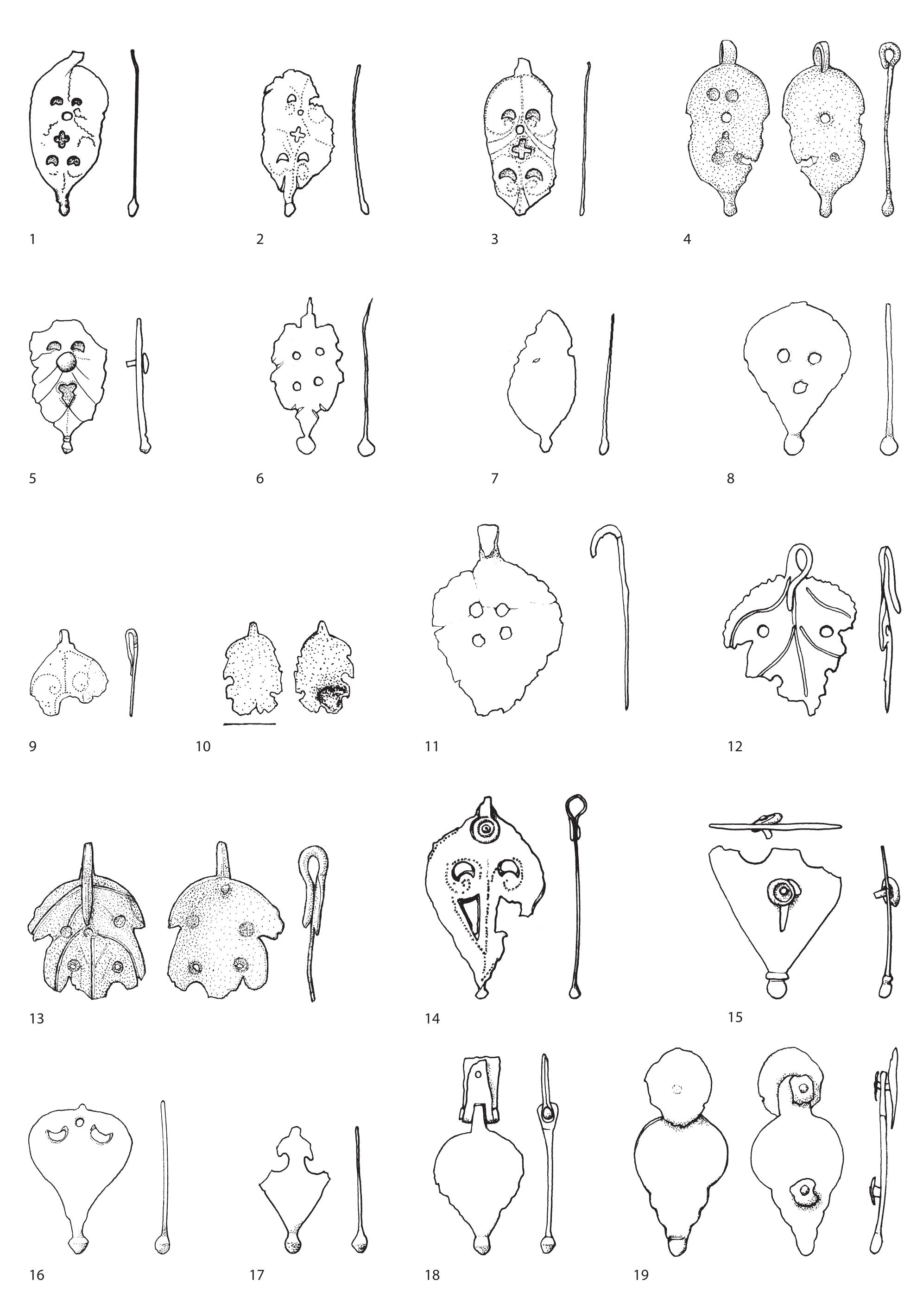 Fig. 63 Horse pendants. Scale 2:3. 