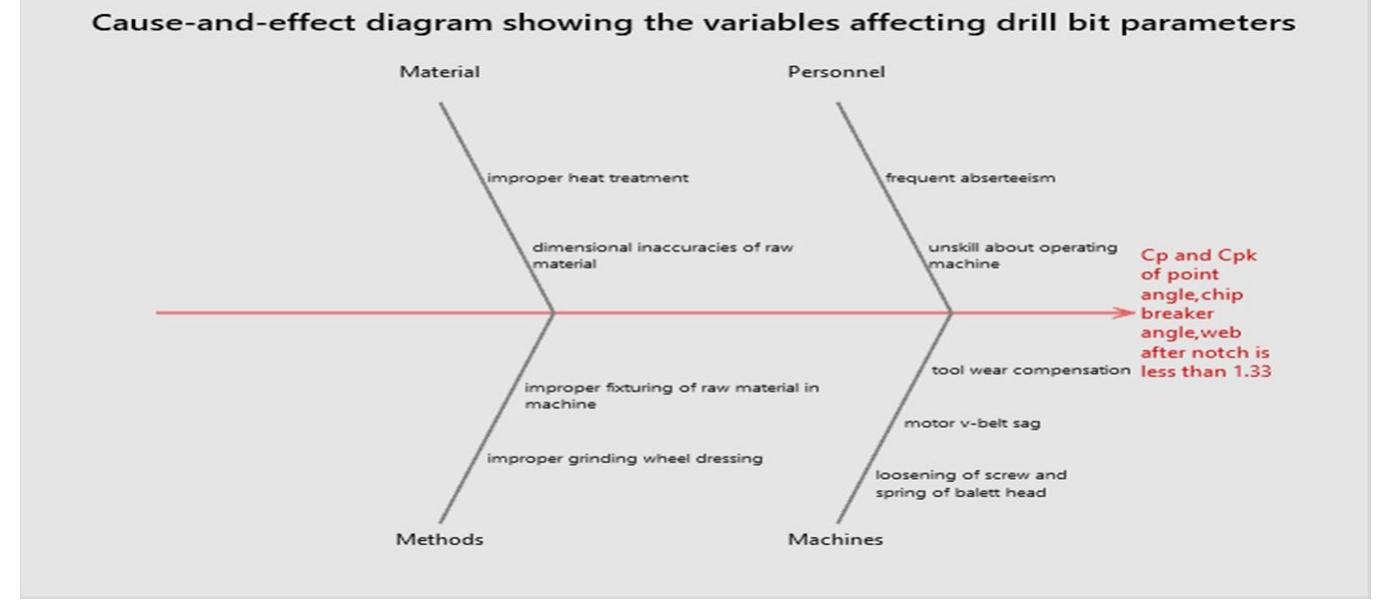Cause-effect fishbone diagram.