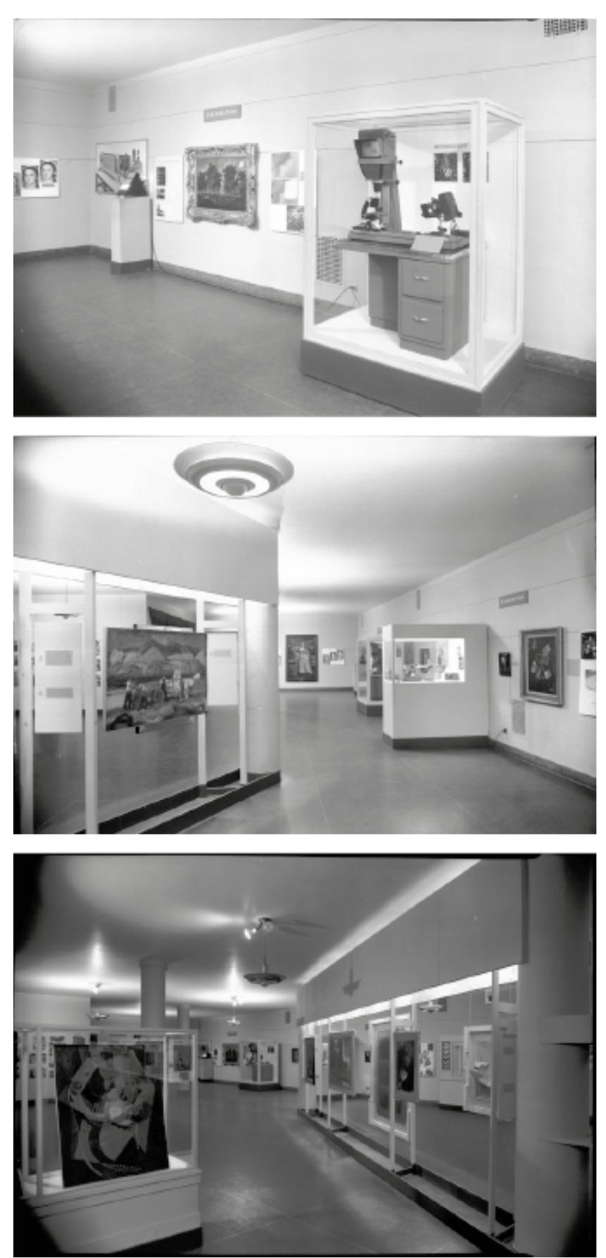 Fig. 5. Exhibition interior of “Take Care” at the Brooklyn Museum (1954), © Brooklyn Museum, photographs retrieved from <https://www.brooklynmuseum.org/opencollection/ exhibitions/> 