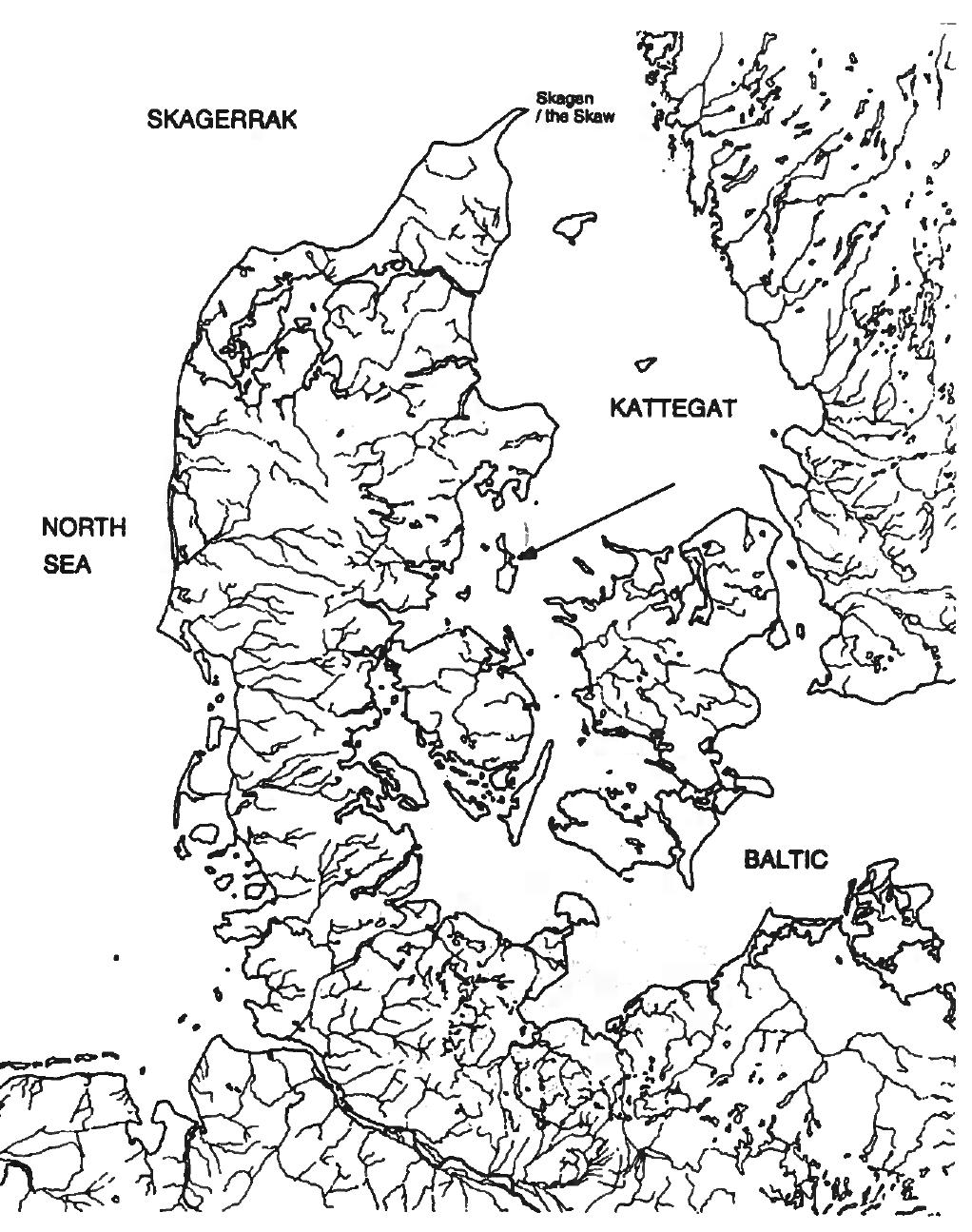 ig. 1. — The Island of Samsg¢ in the central part of Denmark  The Kanhave Canal is one of the most-discussed cons- ructions in Danish archaeological circles. It consists of a canal 