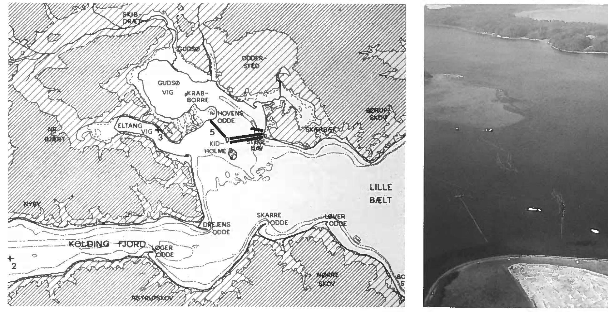 that we are dealing with the youngest phases of the old sea control complex in the source, and that the naval harbour would have been used over a long period of years, which we can probably trace back to the beginning of the eleventh century. There is extremely good surveillance potential at Vordingborg harbour and at the entrance past Masnedg, and just as Esben Snare built a castle at Kalundborg, Valdemar I built one at Vordingborg. There are indications that these outlying natural havens, which are often mentioned as mustering places, played an overall coordinating role in fleet levies. So far it has not been possible to demonstrate a retreat route into the hinter- land, but the illustration from the Resen map of 1671 of the fortress complex at Vordingborg suggests the possibility of one, possibly in the form of a dug channel suggested by Crumlin-Pedersen (fig. 10, above).*4  north or the ship repair site Fribr@dre A, and/or at Fanefjord on the Mon side of the sound. Keldby Nor on Men, which corre- sponds to Stege Nor, was mentioned by Saxo as the place where the Wends landed cavalry and infantry: “cavalry was landed on the southern side and infantry in the north” > This was before the construction at Stege- borg of the palisades and barrages that pre- sumably gave the town the name Stege (re- lated to “stake”).”” 