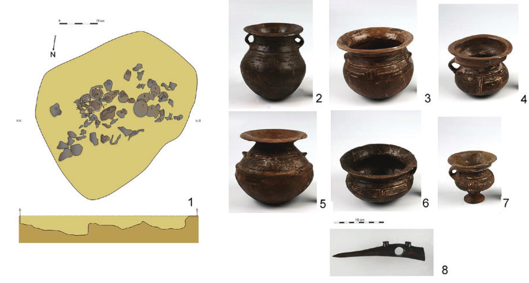 Fig. 13: Bonyhad-Biogas factory grave 43 (after SzaB6 2012). 