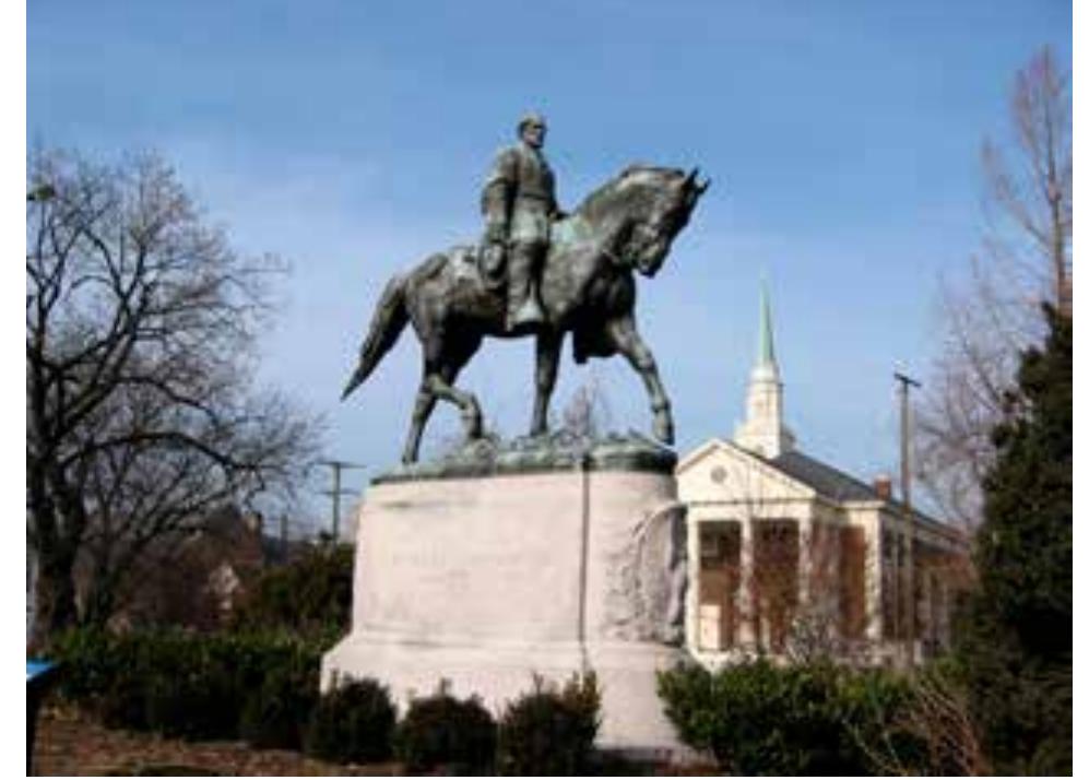 Figure 1 Robert Lee statue in Charlottesville, Virginia, (au thor cville dog; image in the public domain).  Figure 1 Robert Lee statue in Charlottesville, Virginia, (au- 