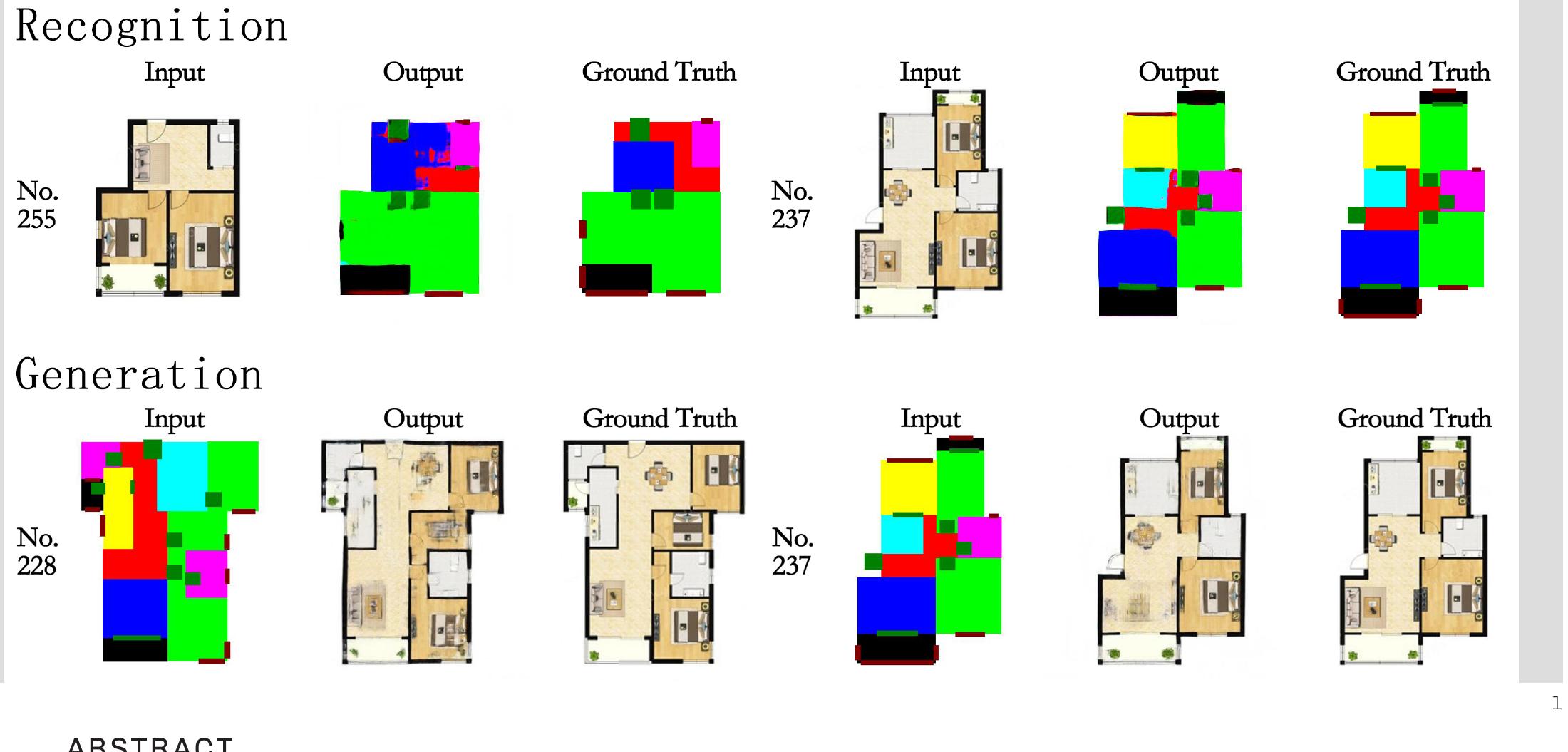 Figure 1 - Architectural Drawings Recognition and Generation