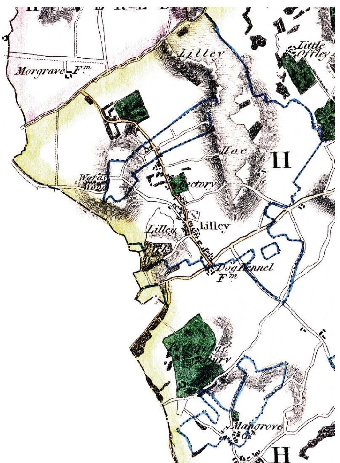 High Offley Map Figure 33 - from Lilley history