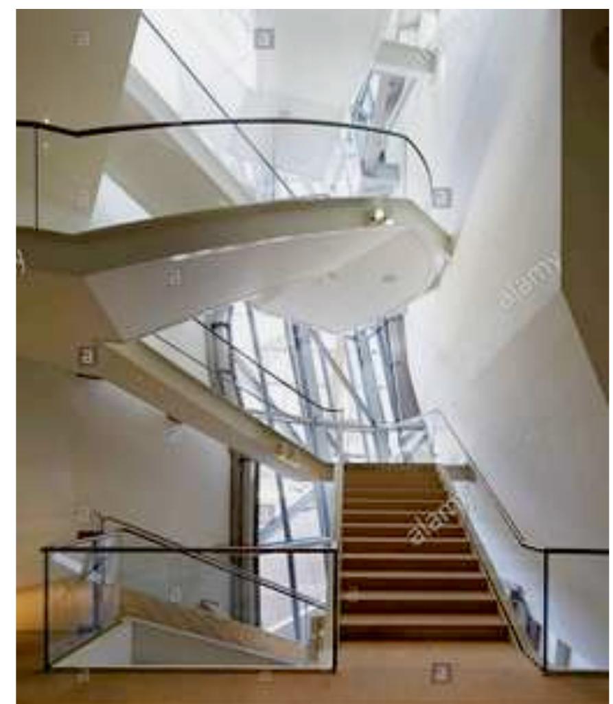 Frank owen gehry : inside of guggenheim, bilbao