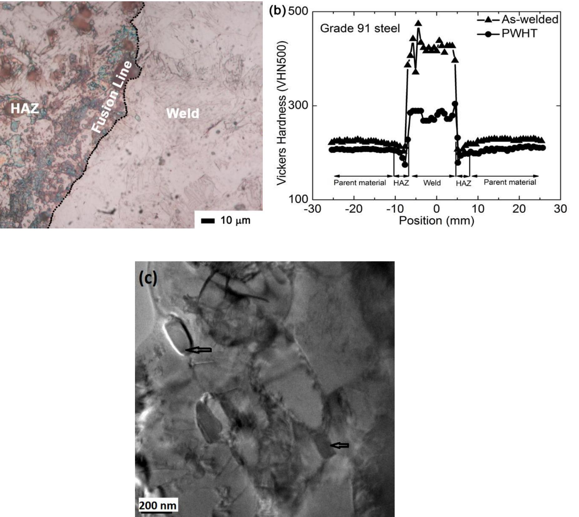 Figure 4 - Creep rupture behavior of welded Grade 91 steel