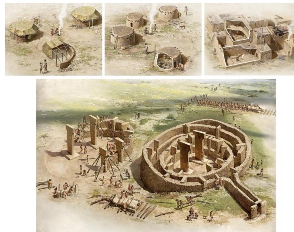 Neolithic Surplus Storage Structure types (residences on top) from neolithic* prior to