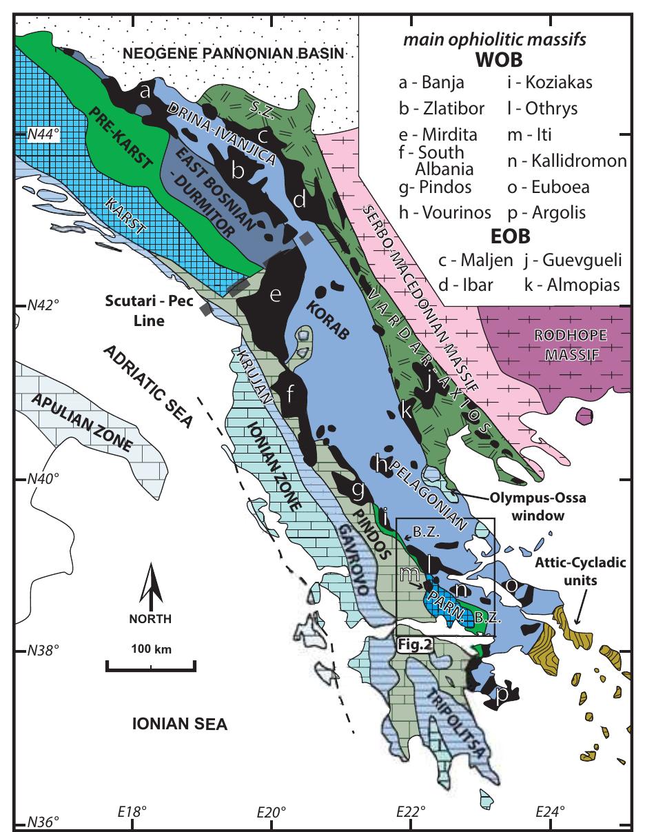 Figure 1 - from The collision tectonics of the southern