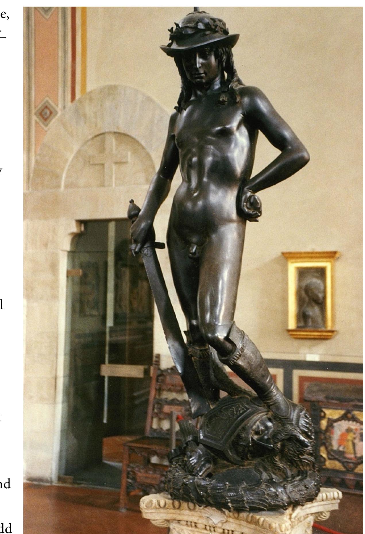 one ankle. In addition, the line tends not to bisect the figure, so that it looks lopsided in relation  shows that contrapposto contains a principle of constraint, as well as of balance and division 
