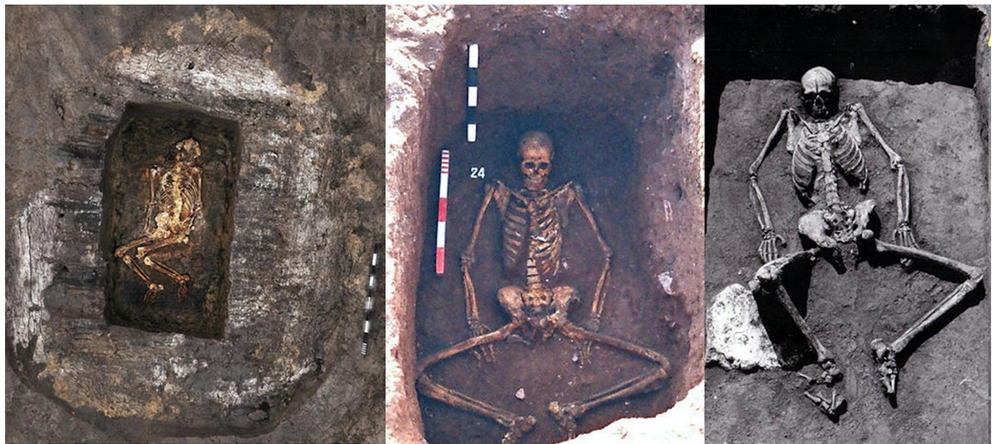 In this respect contrapposto is not only a European invention, though certainly its more specific meanings are Western. There are figural possibilities in non-European art that were never explored in the West—for example, there are terms describing how corpses can be fit in cramped graves (the Yamnaya posture, with knees up; the Lepinski Vir posture, with knees  splayed to either side and feet together), and many other examples in Indian dance and the  difficile”).°? In Renaissance terms, figures struggling against themselves were bedeviled by loss 0 faith or sin, and the more desperate the fight, the more evil the figure. There are grotesquely contorted figures of Judas, writhing in agony at his imminent betrayal of Christ. In some paintings, his figure is so twisted that it looks as if is literally broken by sin; such figures may we have reminded viewers of bodies broken on the wheel and other torture devices. In less virulent fights, the soul might still be saved (as in Michelangelo’s “slaves”). In the twentieth century, specifically Christian and Neoplatonic thoughts have been dispersed, but the fundamental meaning of the figures remains clear enough: contrapposto is still a matter of discontent,  excessive unease, and pain, and its formal vocabulary will remain in place as long as the human  *xcessive unease, and pain, and its formal vocabulary will remain in place as long as the humar 
