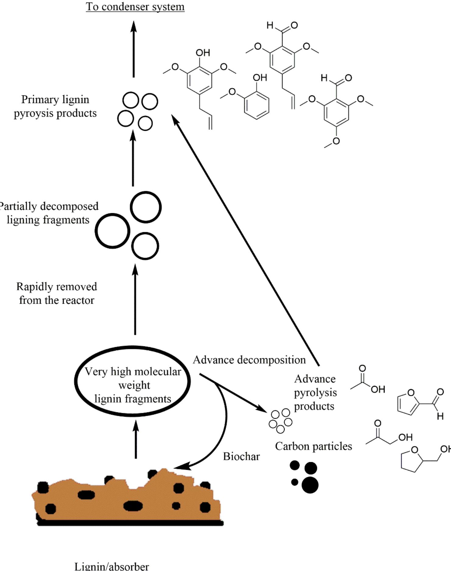 Schematic representation of gas-phase degradation pathways
