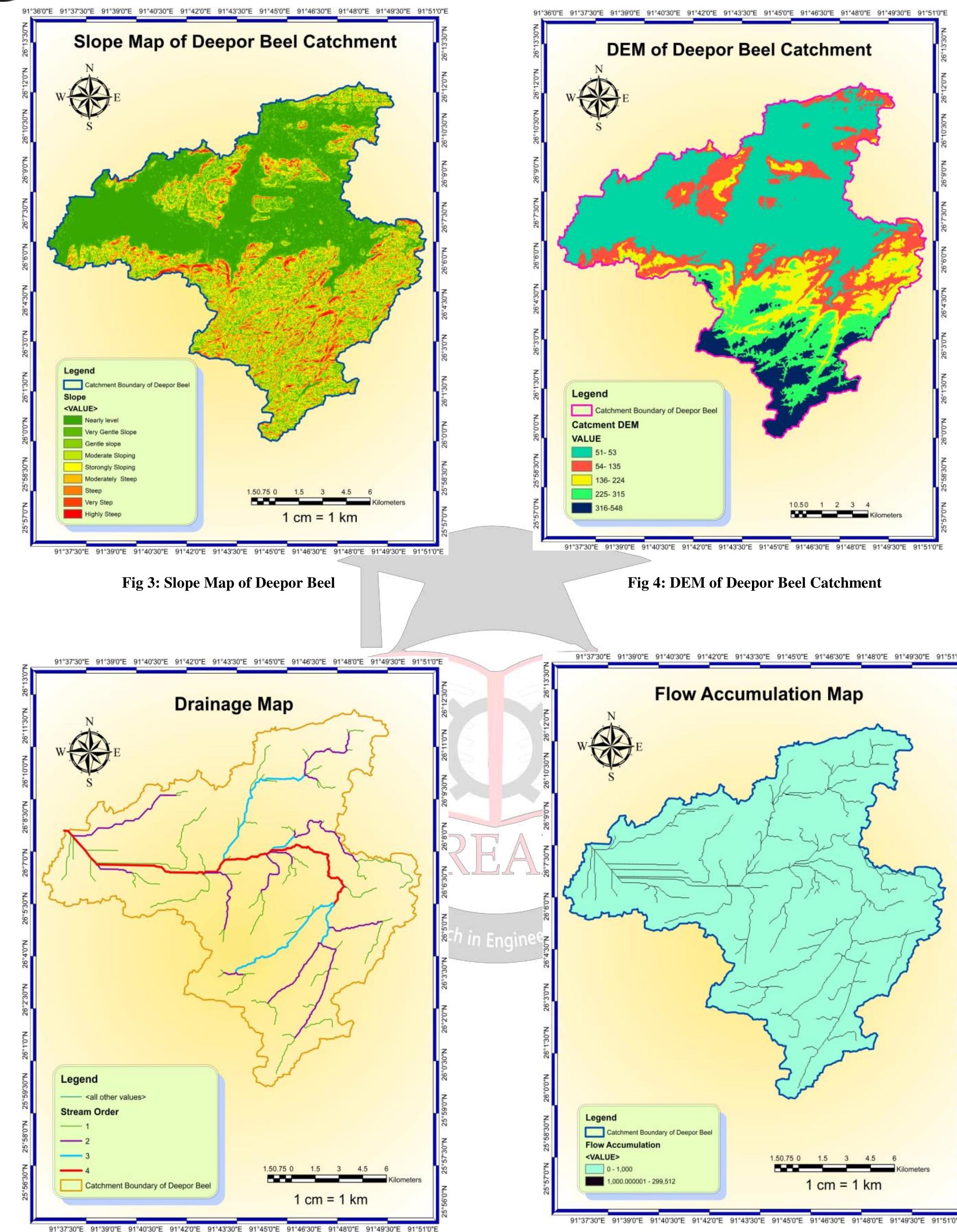 Deepor Figure 2 - from Morphometric Analysis of Deepor Beel Basin