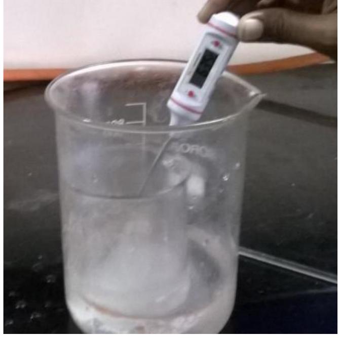 Obtain rise of temperature rise of water bath from