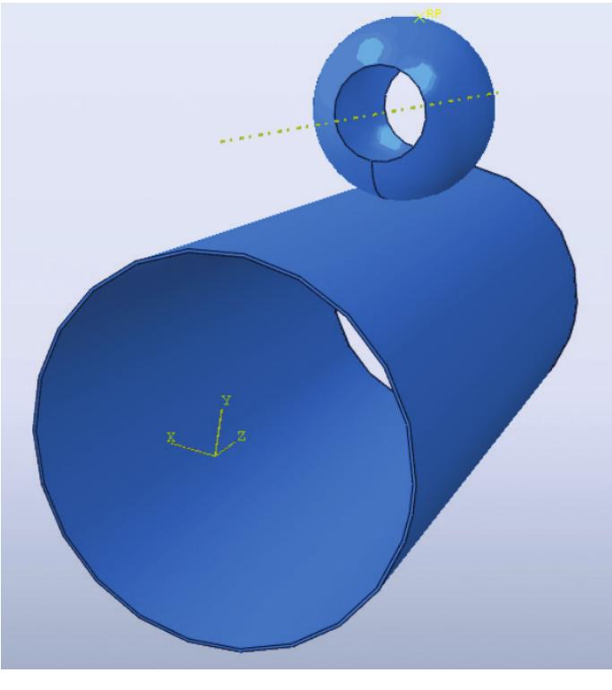 Torus indenter part in abaqus.