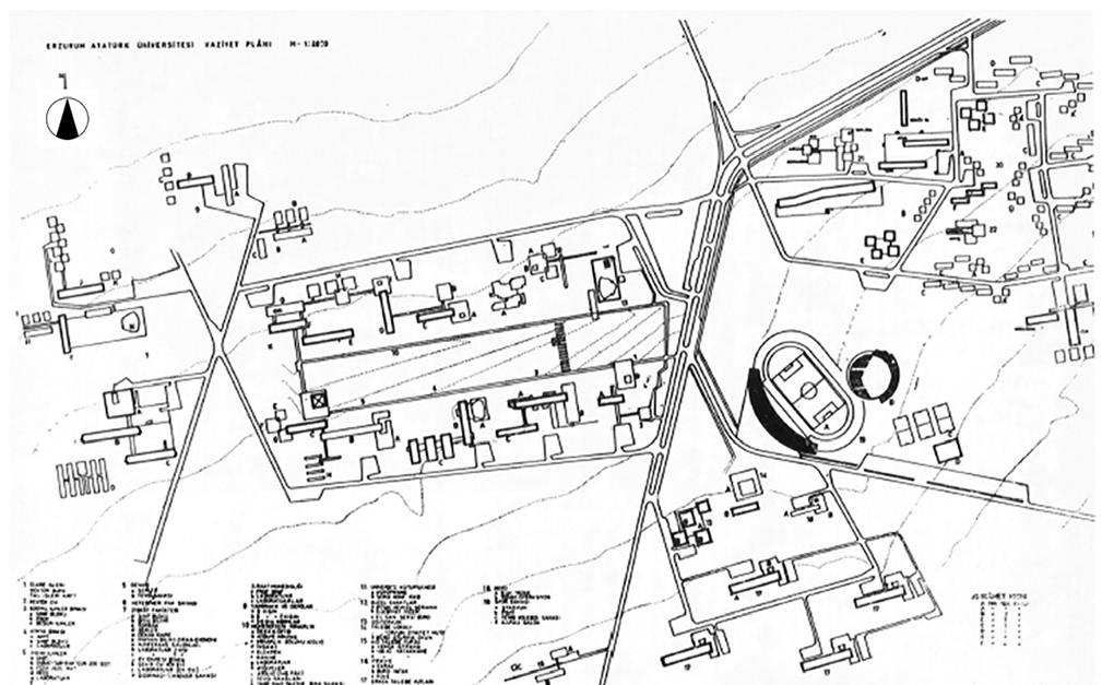 Figure 2. Winning project for Atatiirk University campus by Tabanhoglu Tayman and Cinici. 