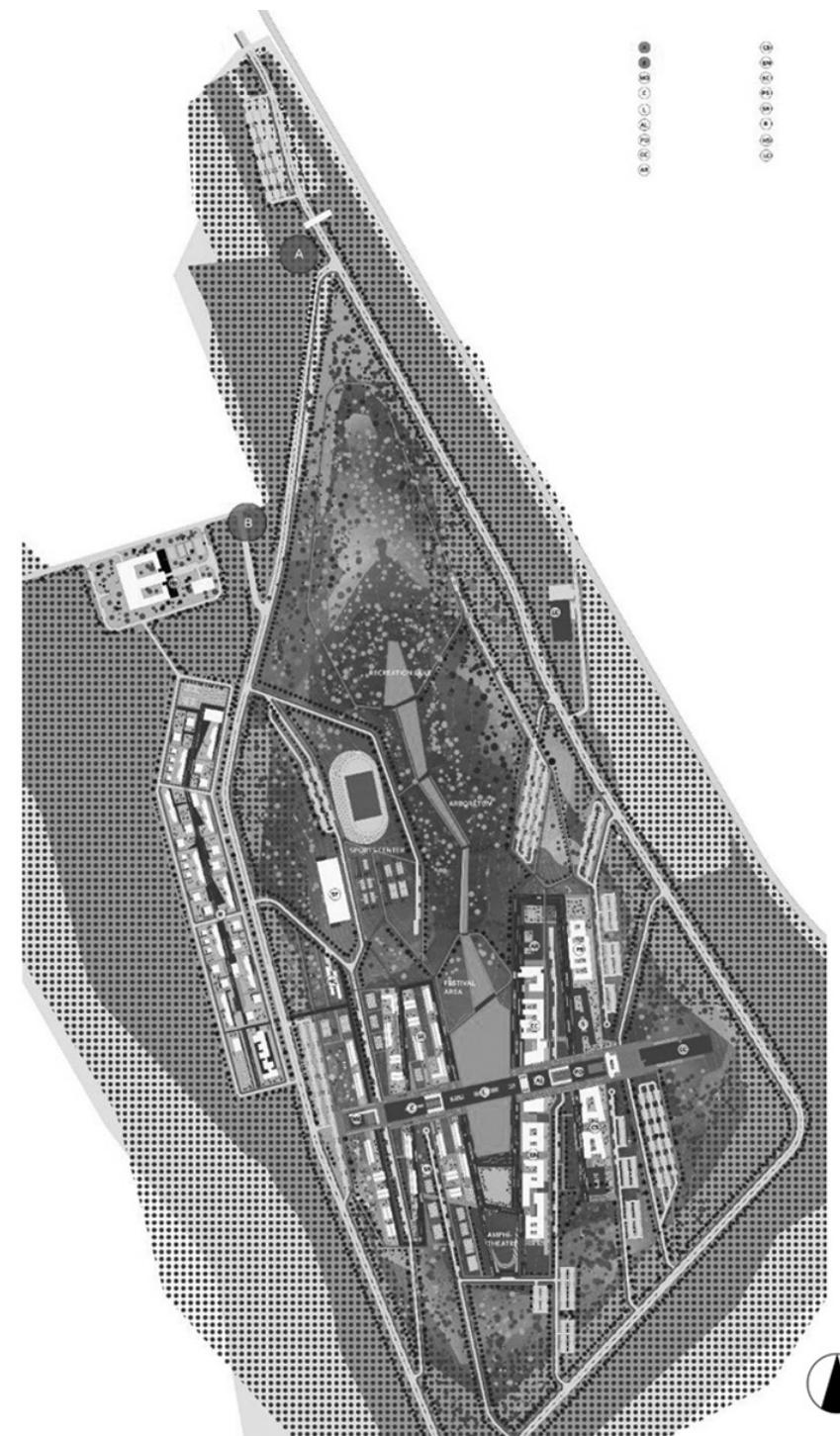 Figure 10. The proposal of Alisan Cirakoglu for Mimar Sinan campus of Abdullah Giil University. 