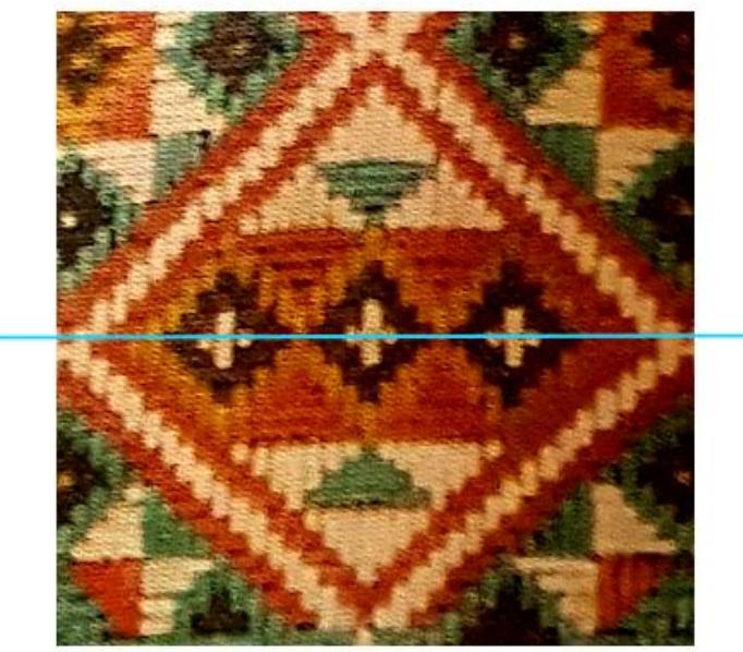 First pattern at ayo-ayo’s karo traditional roof the second