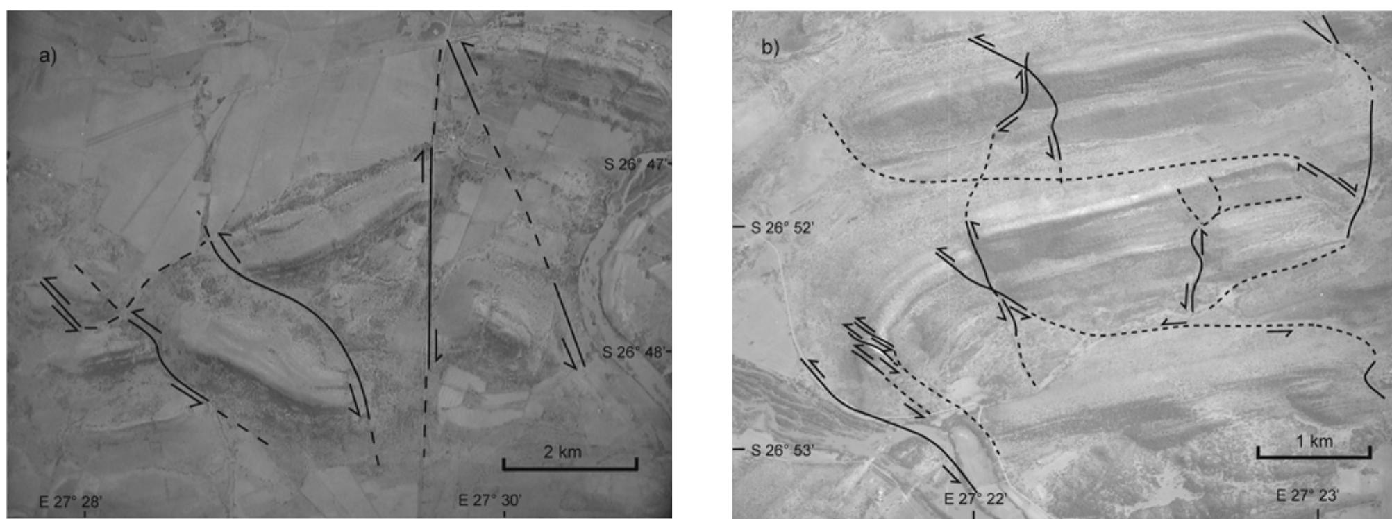 Aerial photograph interpretations of fault patterns in west