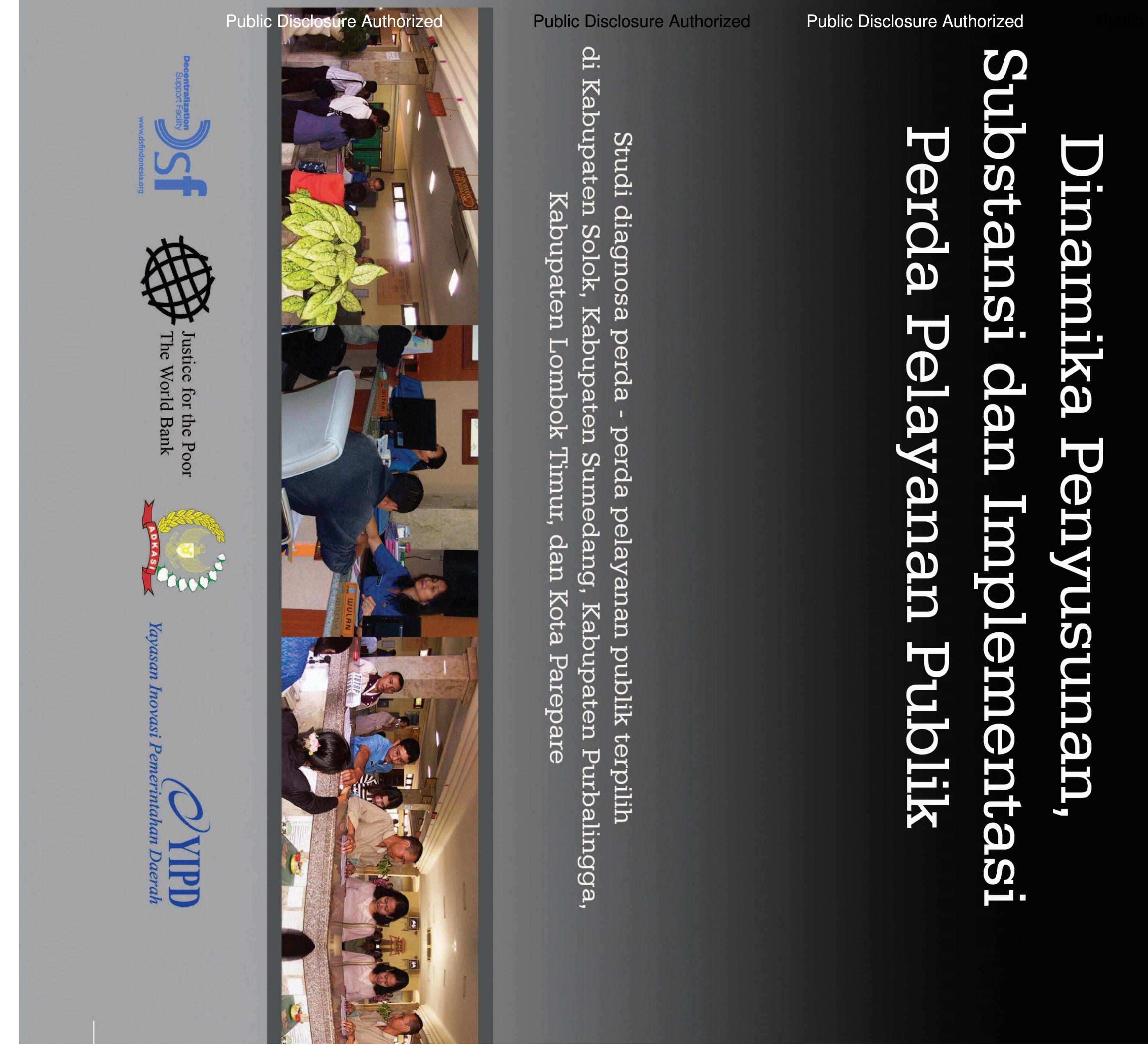 PDF) Dinamika penyusunan substansi dan implementasi perda