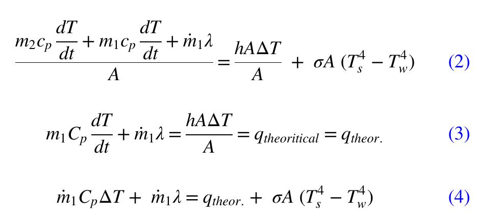 Rate of water collected after evaporation = 74. This is determined >xperimentally.  Furthermore, the total water evaporated =(1.8 x 107° m7/s x density —7m,4)xCollection time=m,=m3=m. So, m=m/ collection time. 