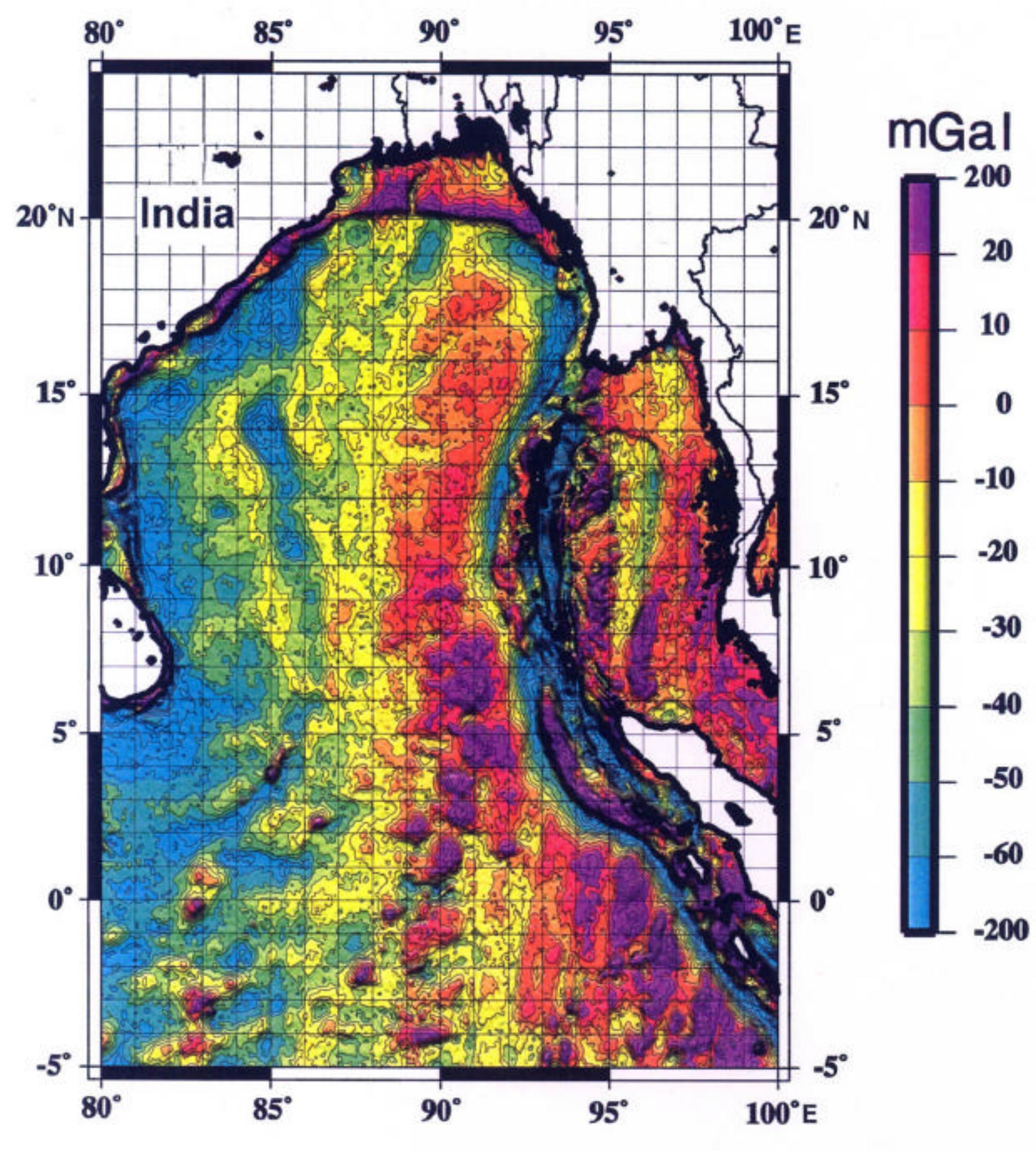 Positive Ridge Tectonic and location map of the bay of bengal and adjacent