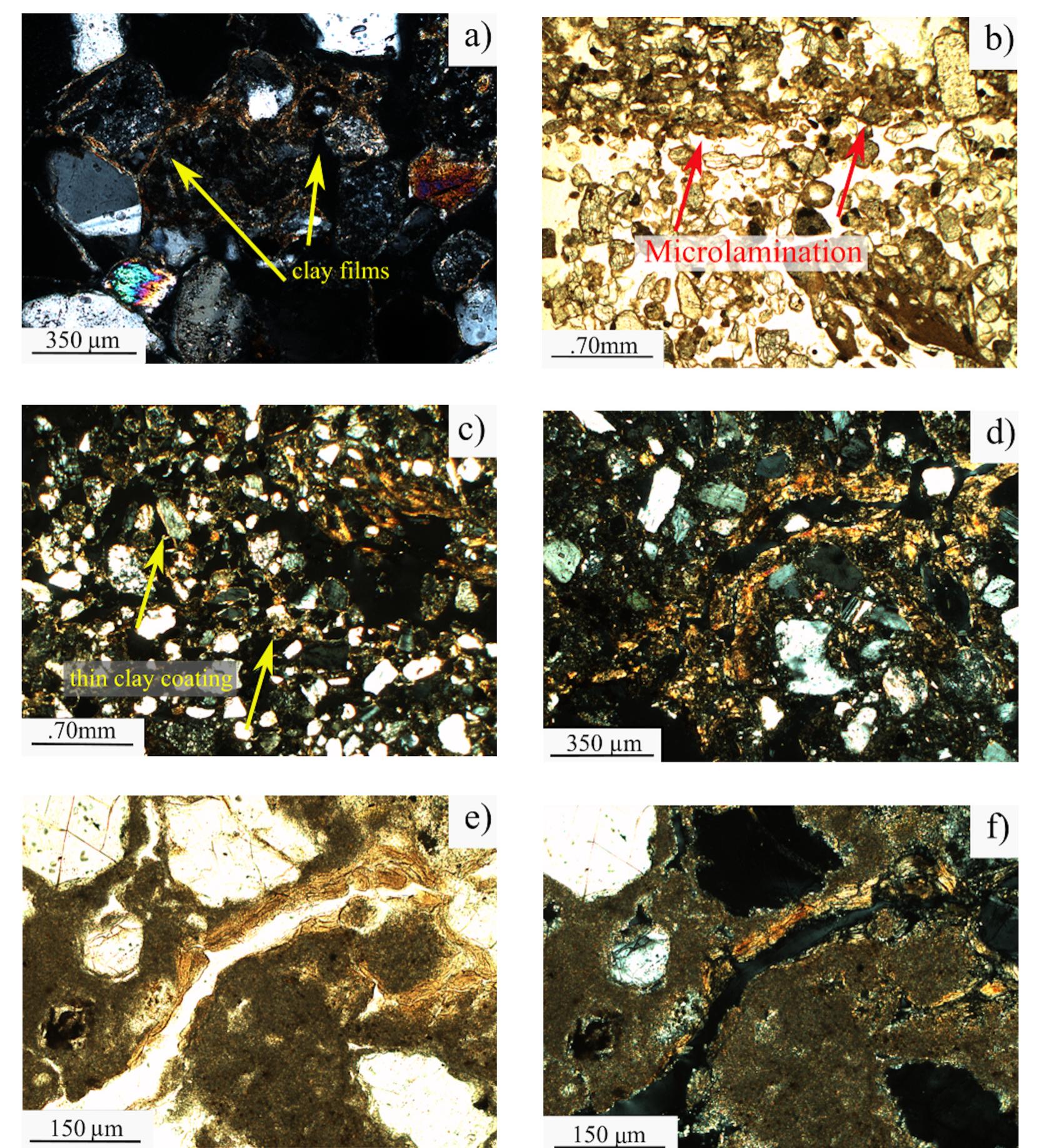 Coarse Inclusions The lower part. schematic geologic cross-section through