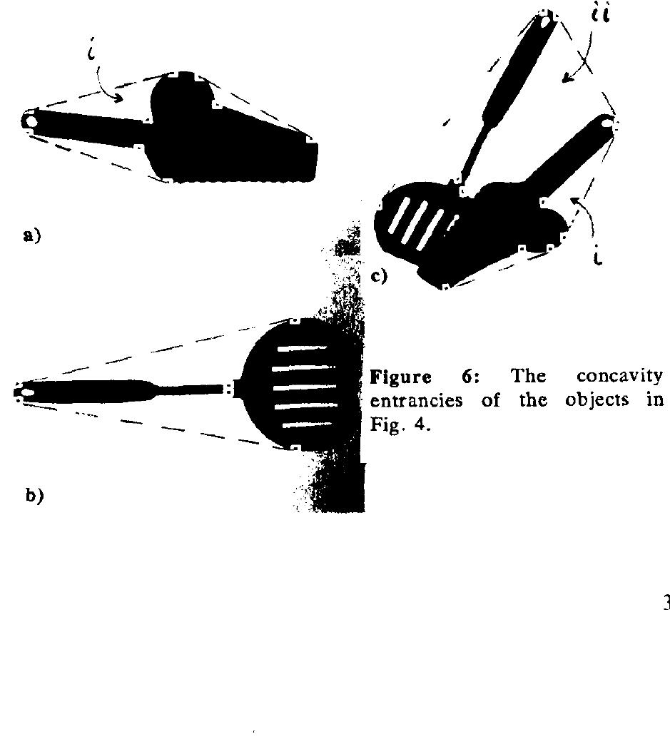 Obvious Object The concavity entrances are computed as follows. first the