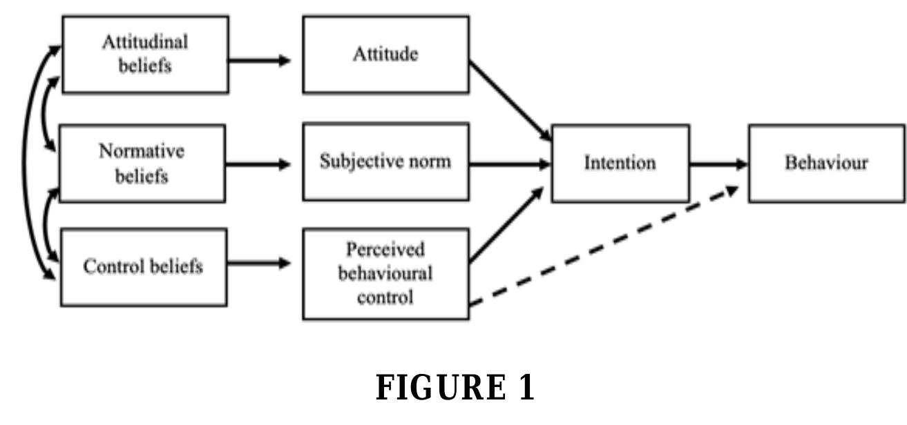 Theory of planned behaviors source: adapted from towards an