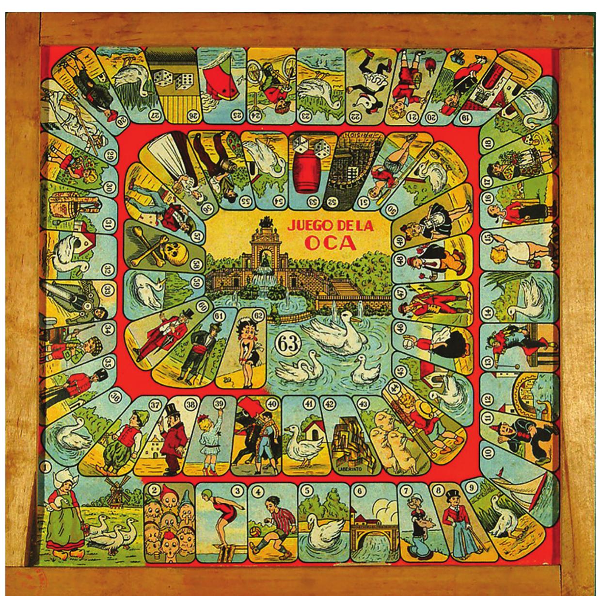 Figure 20. A twentieth-century Catalan game depicting the fountain in Parc de la Ciutadella as the winning space (cf. Figure 17). Courtesy: Dr Luigi Ciompi 