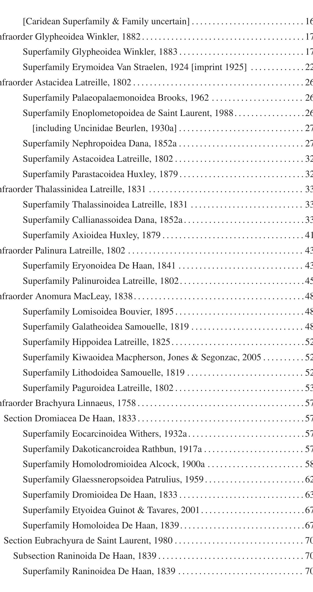 (PDF) Systematic list of fossil decapod crustacean species