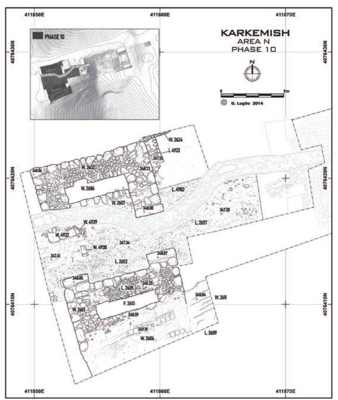 Fig. 5.2. Plan of the LB I West Gate in area N. 