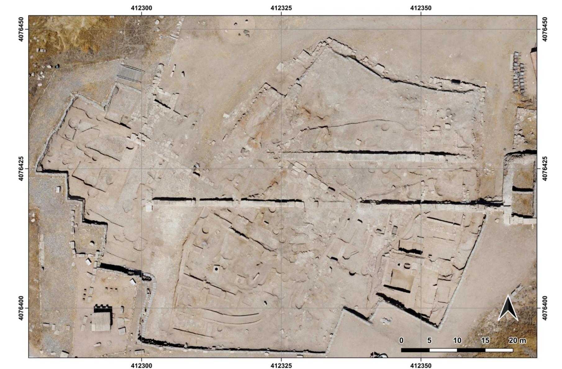 Fig. 8.10. Orthophoto of the Lower Palace area (areas C and S) at the end of 2019 excavation. 