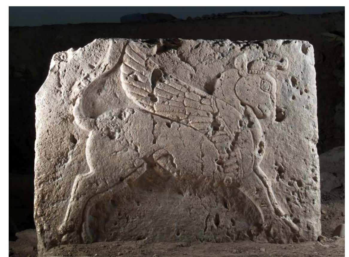 Fig. 8.16. An orthostat with a winged bull from the eastern sector of the palace of Katuwa (900 BCE). 