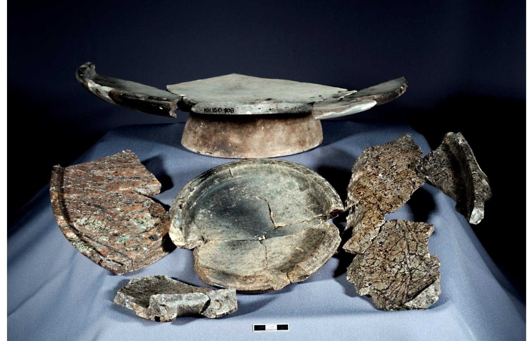 Fig. 9.11. Stone vessels from the Neo-Assyrian inventory found in the well sealed in 605 BCE. 