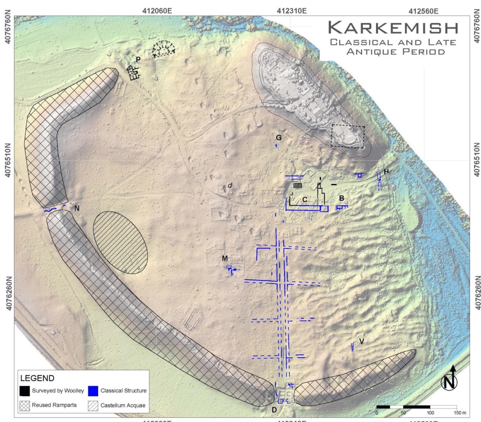 Chap. 11 - The Classical and Late Antique periods  Fig. 11.1. Schematic topographic map of Europos. 