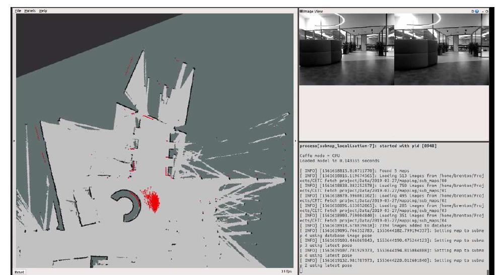 Figure 19 - Submap-based indoor navigation system for the