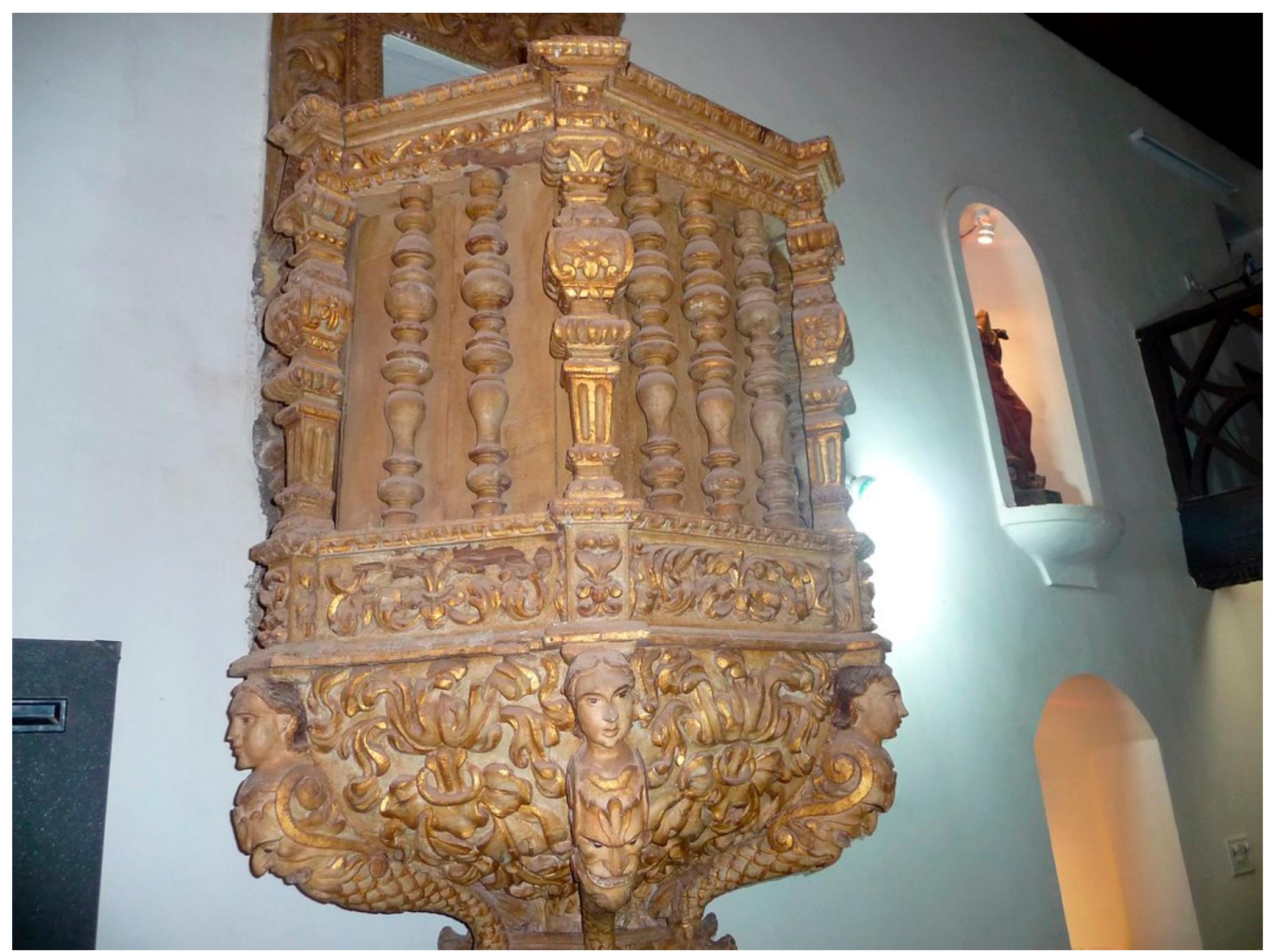 Pulpit in igreja de nossa senhora (church of our lady), 17th