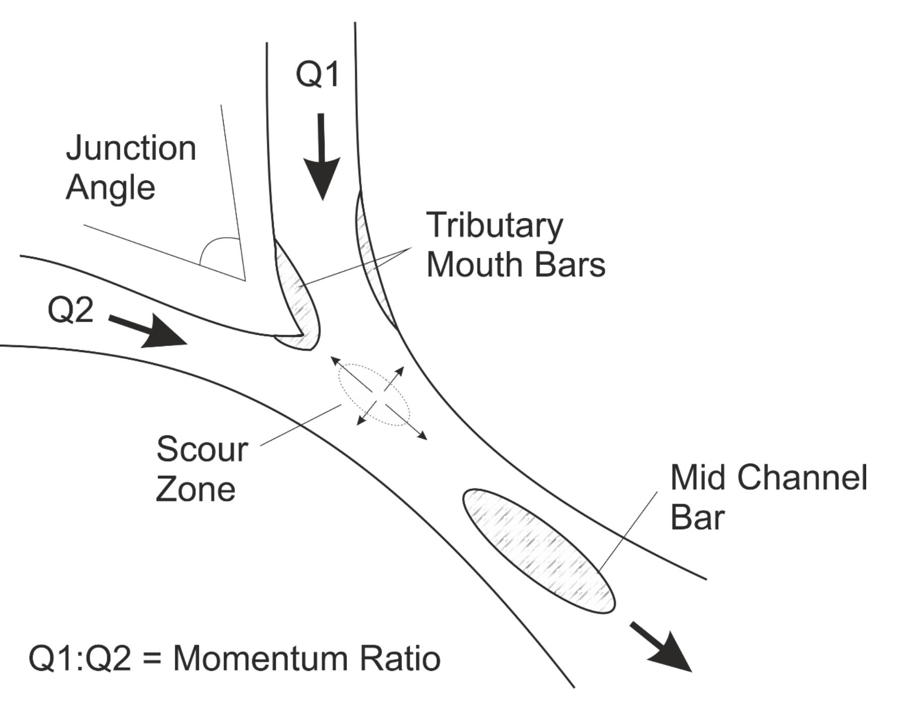 Confluence Types Figure 14 - from The planform mobility of river channel