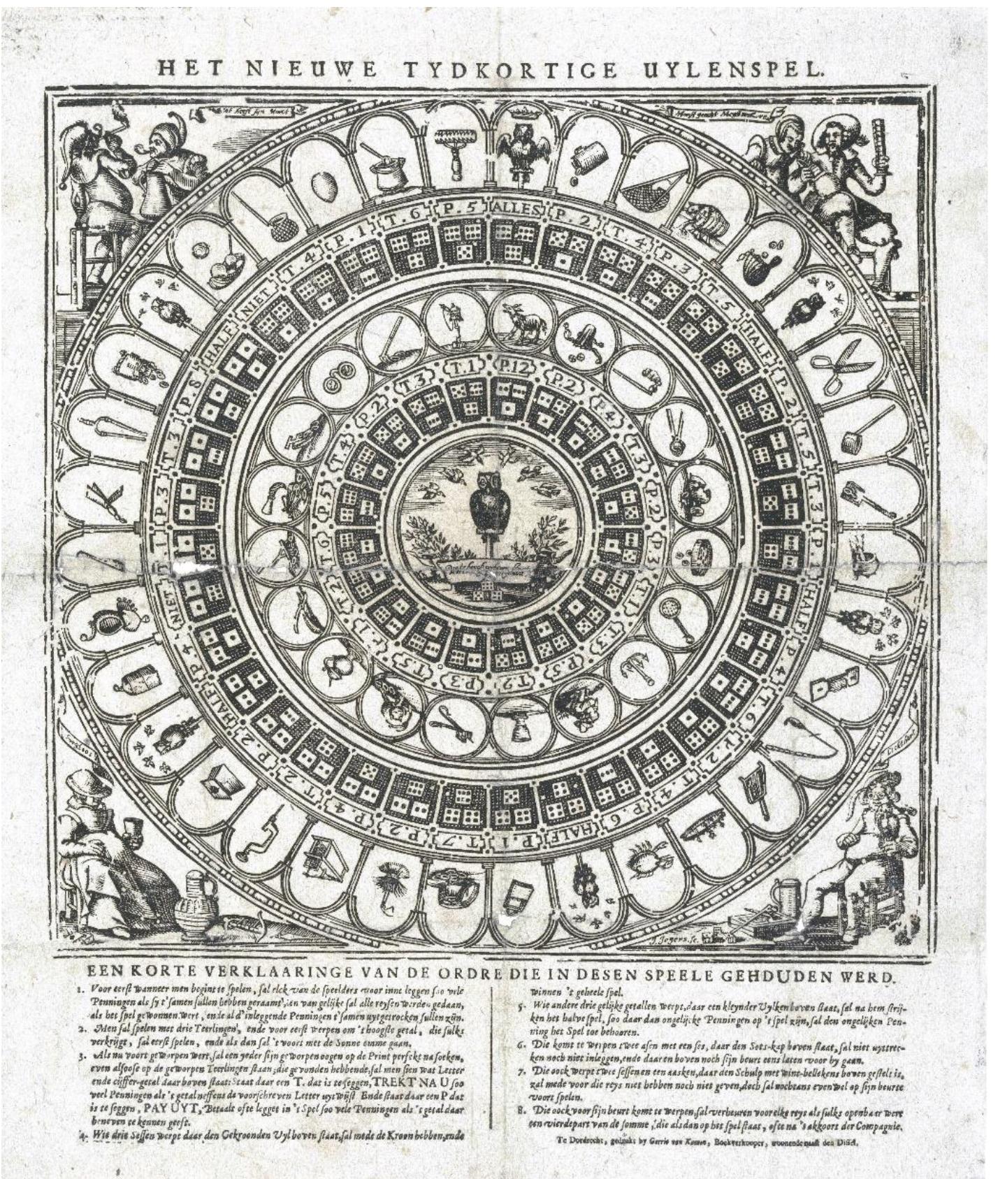 Fig. 3 — Uylen Spel, by Jan Christoffel Jegher, Dordrecht: Gerrit van Kamen [Type II]. (Rijksmuseum)  Type Il — Jegher 