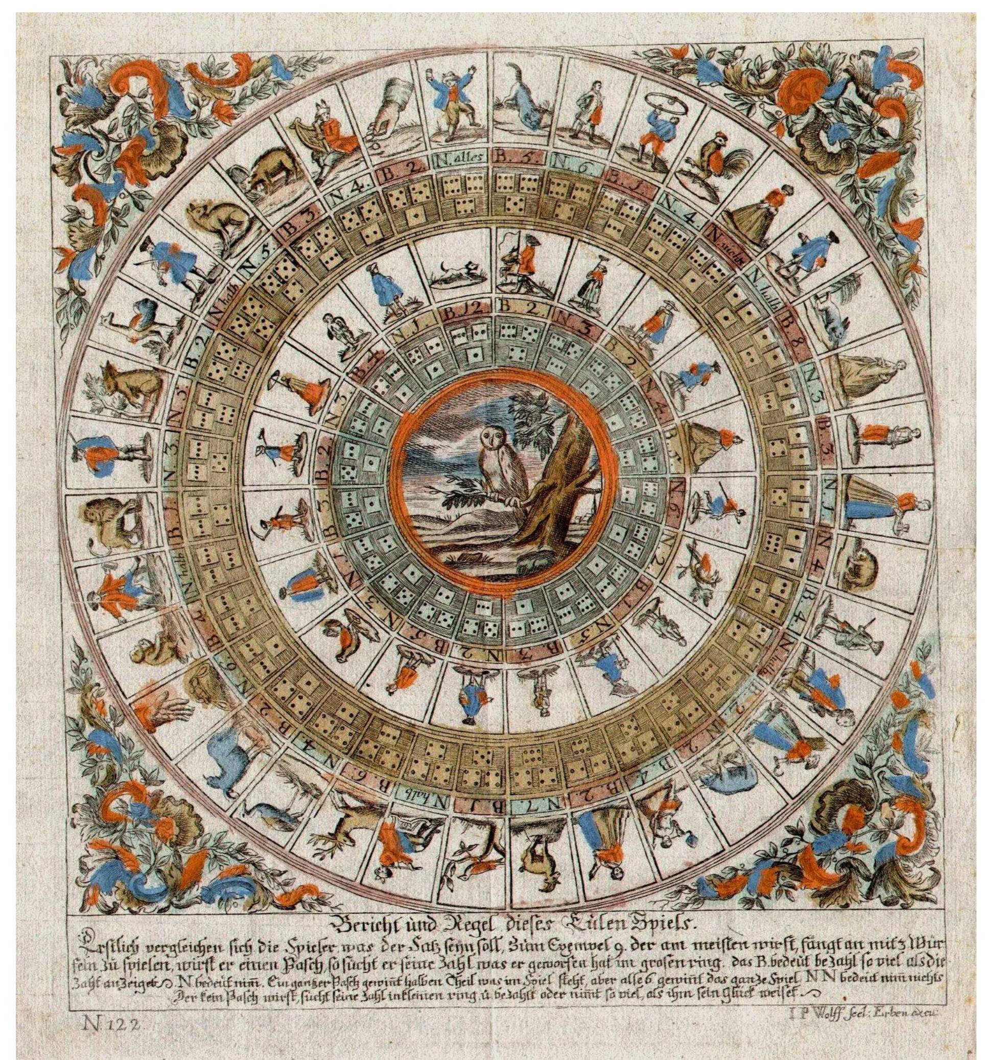 Fig. 16 — Eulen Spiel, Nuremberg: Heirs of Johann Peter Wolff, 18" century (private collection) 