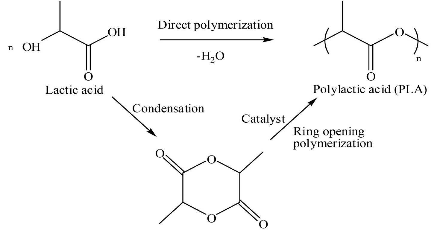 Synthesis of poly (lactic) acid (pla) [54]. poly (lactic)